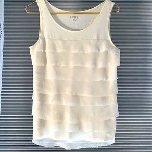 Loft Ruffled Tank Top